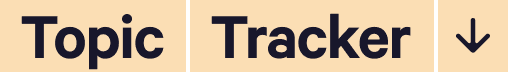 Topic Tracker
